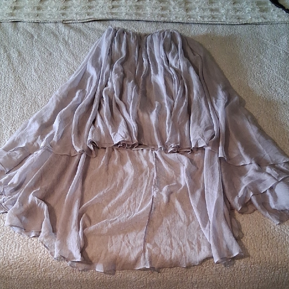New Blaque Label Light Lavender  High-Low Dress